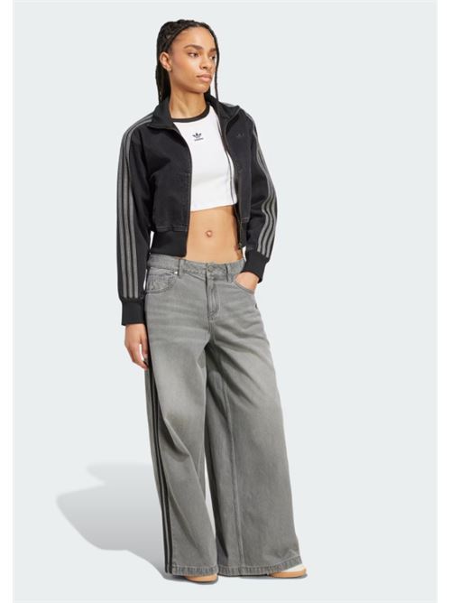 denim wide pant ADIDAS ORIGINAL | JV7455WAGRDN